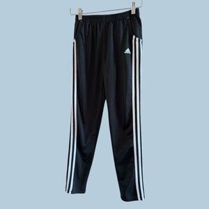 Adidas Kids/Youth Classic Three Stripe Black & White Athletic‎ Track Pants-12/14